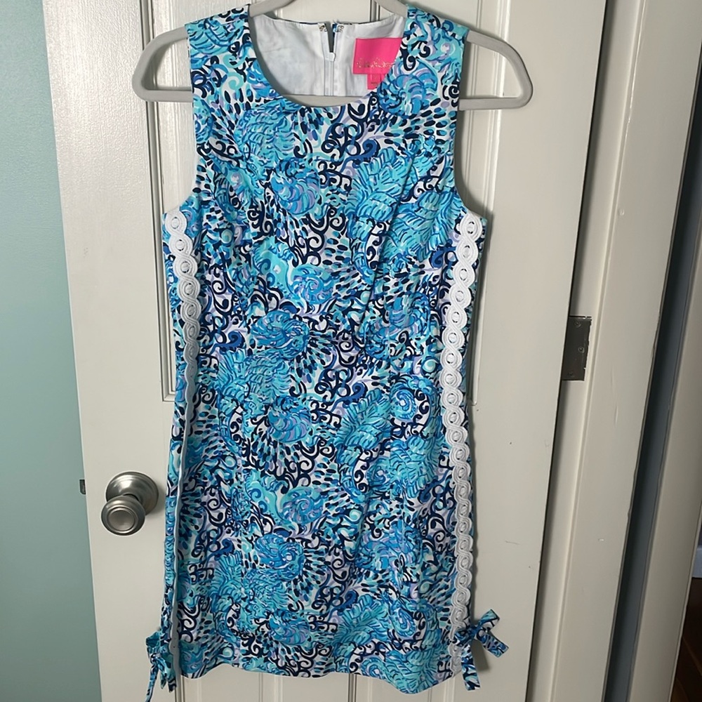 Lilly Pulitzer dress with white side detail and bows